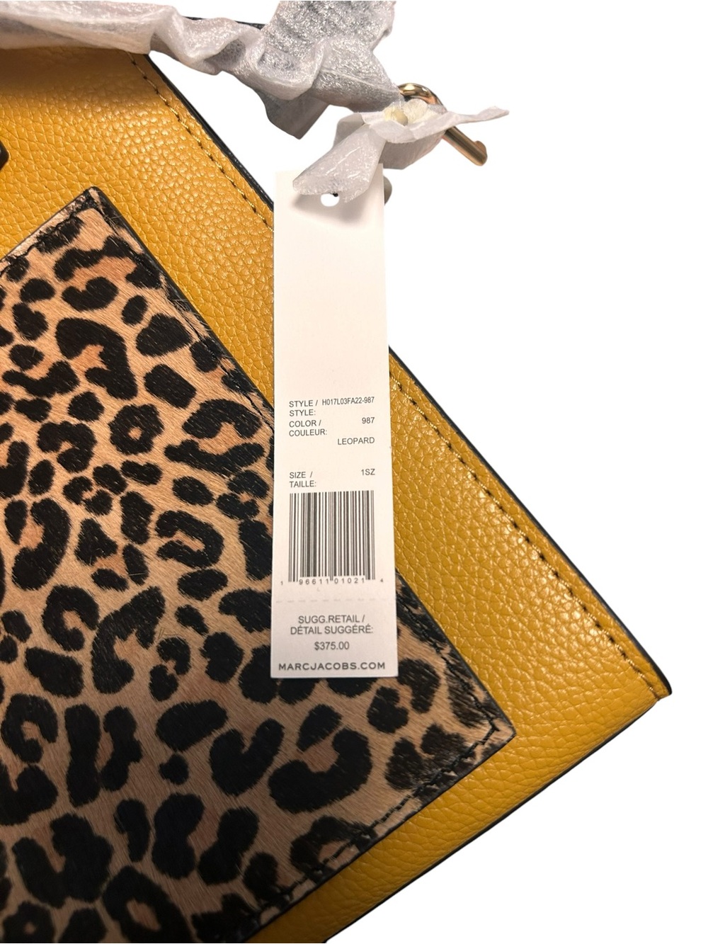 Marc Jacobs Micro N/S Leopard Print Leather Tote NWT - Picture 9 of 9